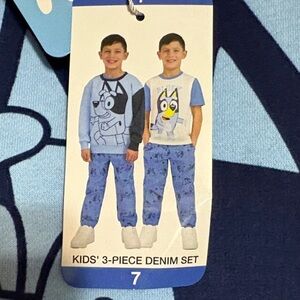 Kids' Bluey 3-Piece Denim Set